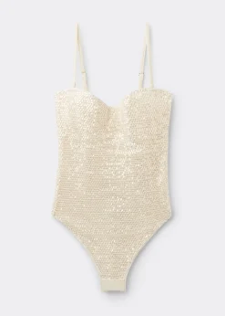 Badeanzug Sequin Net