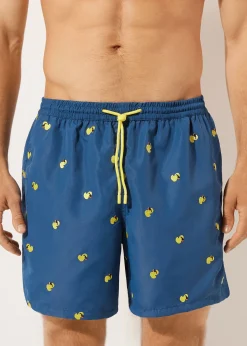 Bade-Boxershorts mit Muster für Herren Formentera