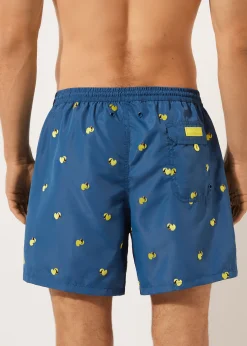 Bade-Boxershorts mit Muster für Herren Formentera