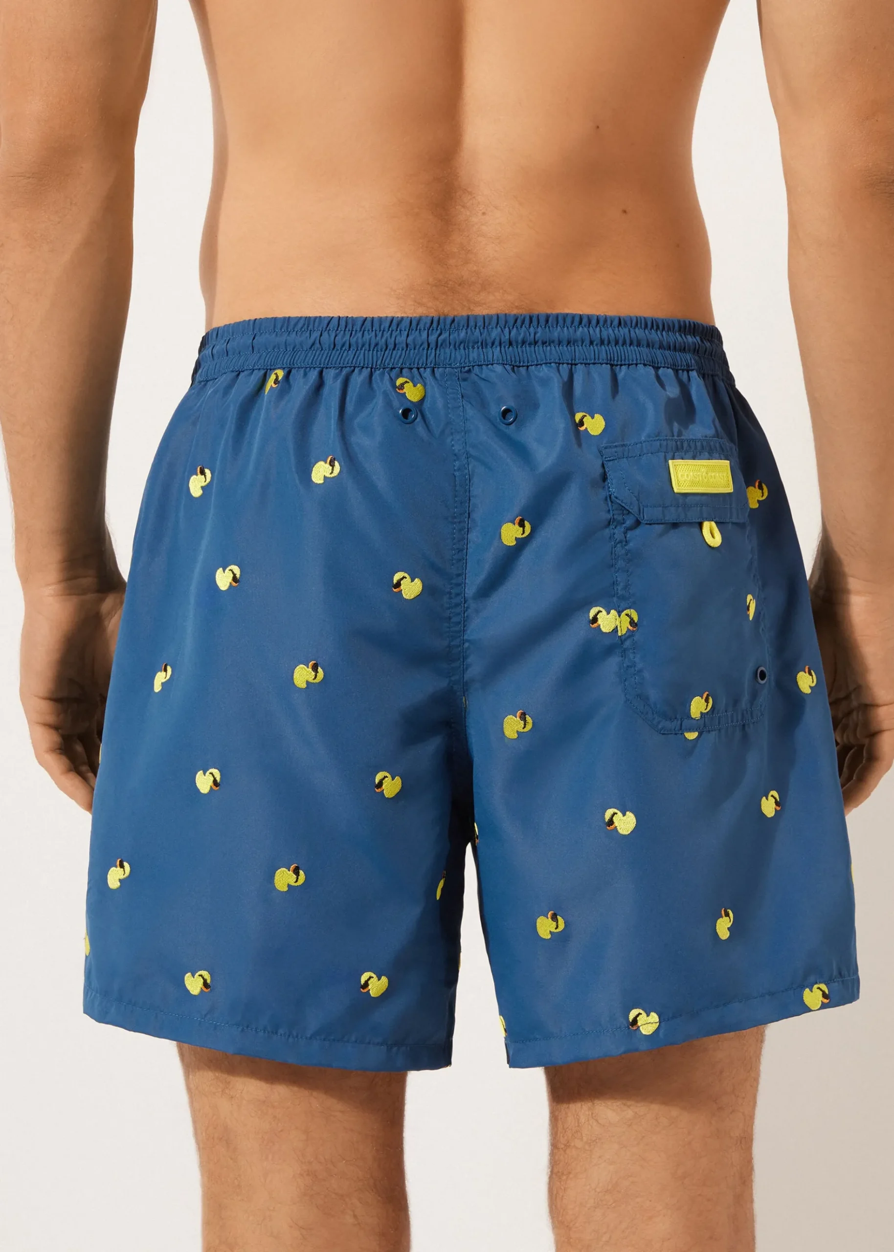 Bade-Boxershorts mit Muster für Herren Formentera