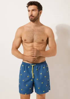Bade-Boxershorts mit Muster für Herren Formentera