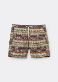 Bade-Boxershorts mit Muster für Herren Formentera