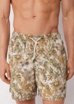 Bade-Boxershorts mit Muster für Herren Formentera