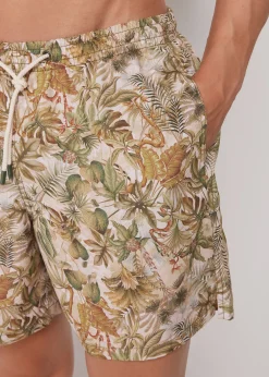 Bade-Boxershorts mit Muster für Herren Formentera
