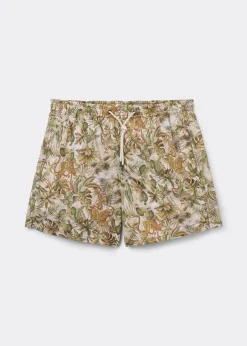 Bade-Boxershorts mit Muster für Herren Formentera