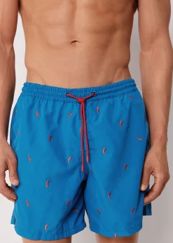 Bade-Boxershorts mit Muster für Herren Formentera