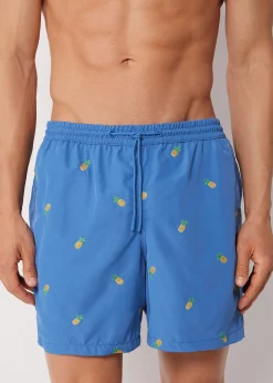 Bade-Boxershorts mit Muster für Herren Formentera