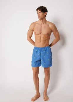 Bade-Boxershorts mit Muster für Herren Formentera