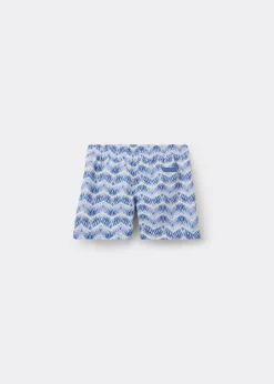 Bade-Boxershorts mit Streifen für Jungen Formentera
