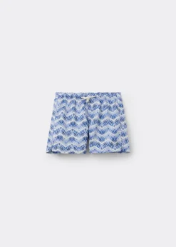 Bade-Boxershorts mit Streifen für Jungen Formentera