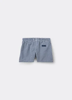 Bade-Boxershorts mit Streifen für Jungen Formentera