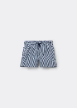 Bade-Boxershorts mit Streifen für Jungen Formentera