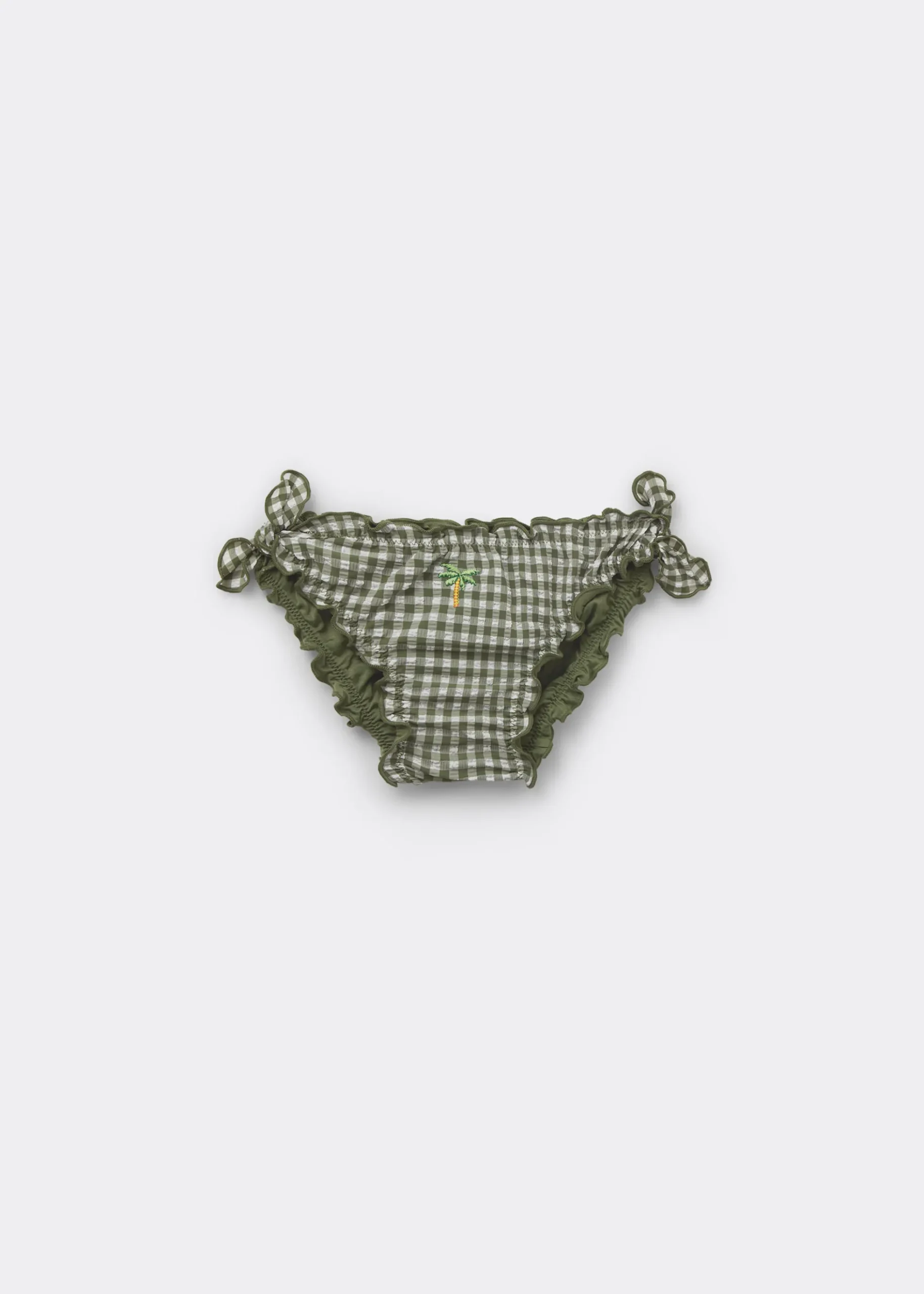 Badehose für Mädchen Green Vichy