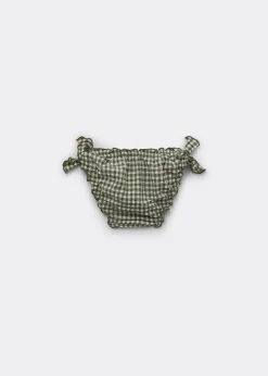 Badehose für Mädchen Green Vichy