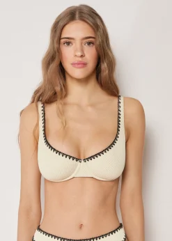 Balconette-Bikinioberteil Bicolor Embroidery