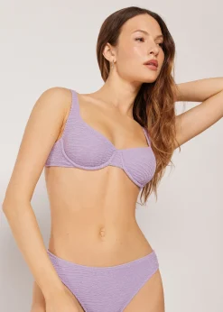 Balconette-Bikinioberteil Crinkle Waves