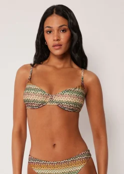 Balconette-Bikinioberteil Elegant Ethnic