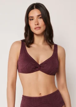 Balconette-Bikinioberteil Precious Jacquard
