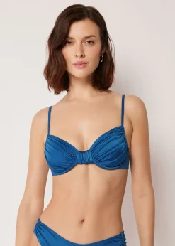 Balconette-Bikinioberteil Shiny Satin