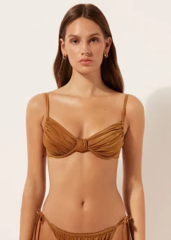 Balconette-Bikinioberteil Shiny Satin