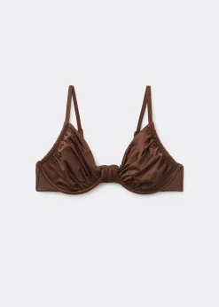 Balconette-Bikinioberteil Shiny Satin