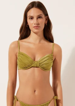 Balconette-Bikinioberteil Shiny Satin