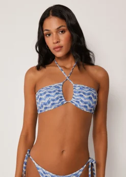 Bandeau-Bikinioberteil Water Reflection
