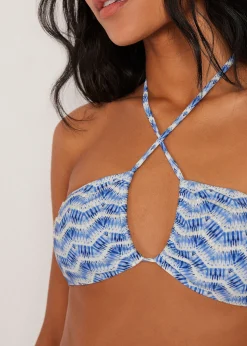 Bandeau-Bikinioberteil Water Reflection