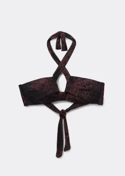 Bandeau-Bikini-Top Dark Animalier