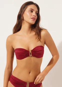 Bandeau-Bikini-Top Shiny Satin