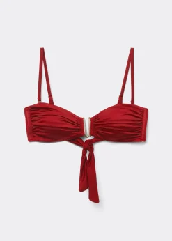 Bandeau-Bikini-Top Shiny Satin
