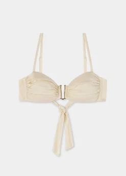 Bandeau-Bikini-Top Shiny Satin