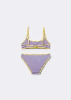 Bikini für Mädchen Bicolor Piping