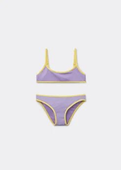 Bikini für Mädchen Bicolor Piping