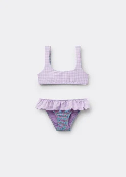 Bikini für Mädchen Floral Vichy