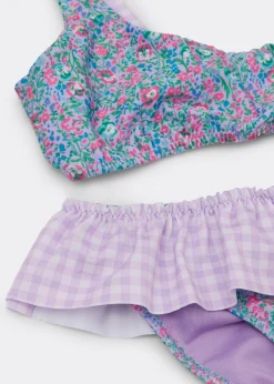 Bikini für Mädchen Floral Vichy