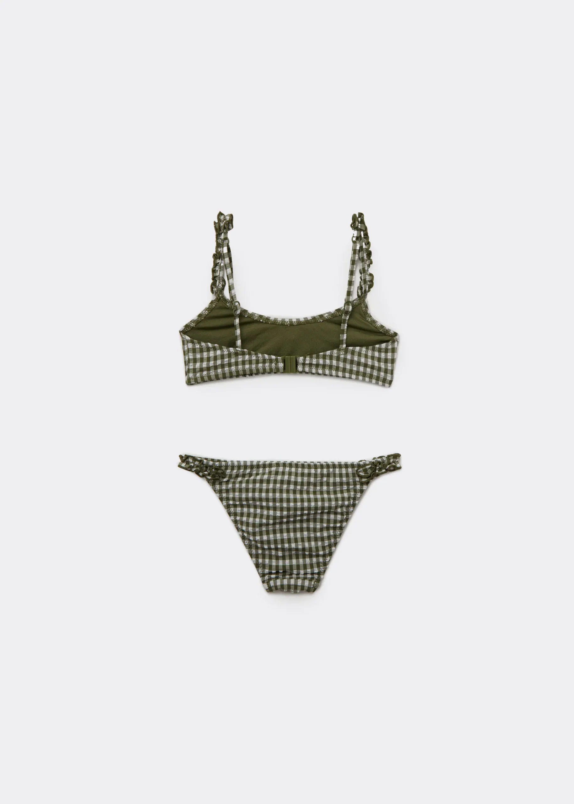 Bikini für Mädchen Green Vichy