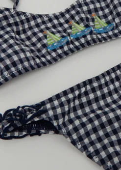 Bikini für Mädchen Green Vichy
