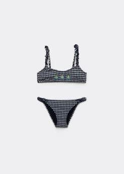 Bikini für Mädchen Green Vichy