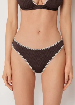 Bikinihose Bicolor Embroidery