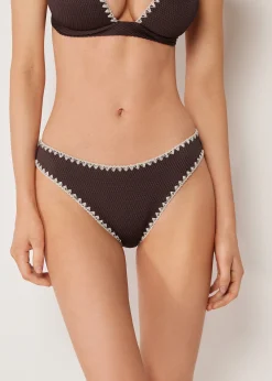 Bikinihose Bicolor Embroidery