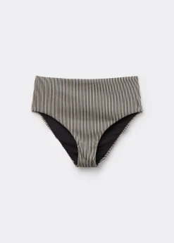 Bikinihose mit hohem Bund Golden Stripes