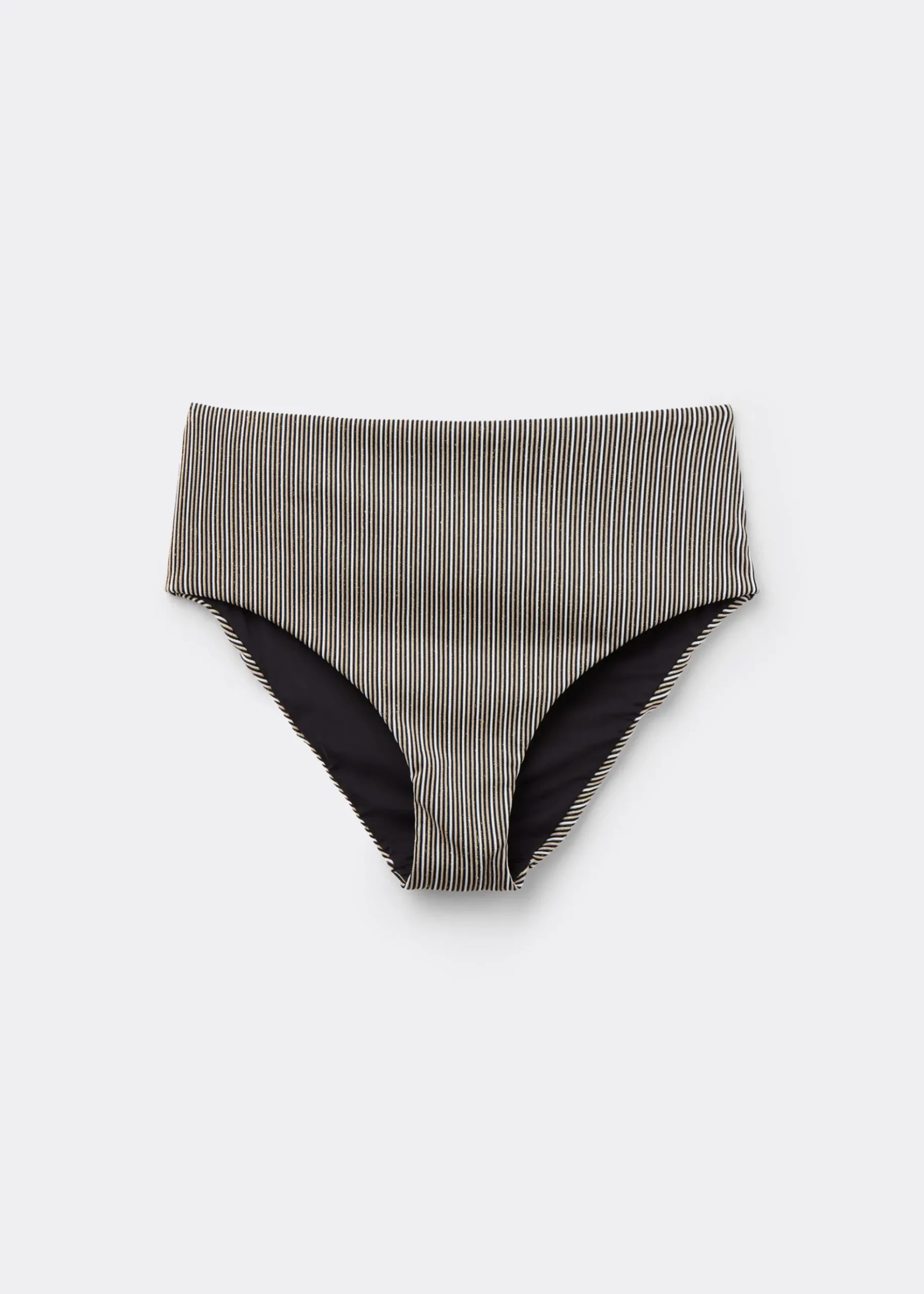 Bikinihose mit hohem Bund Golden Stripes