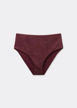 Bikinihose mit hohem Bund Precious Jacquard