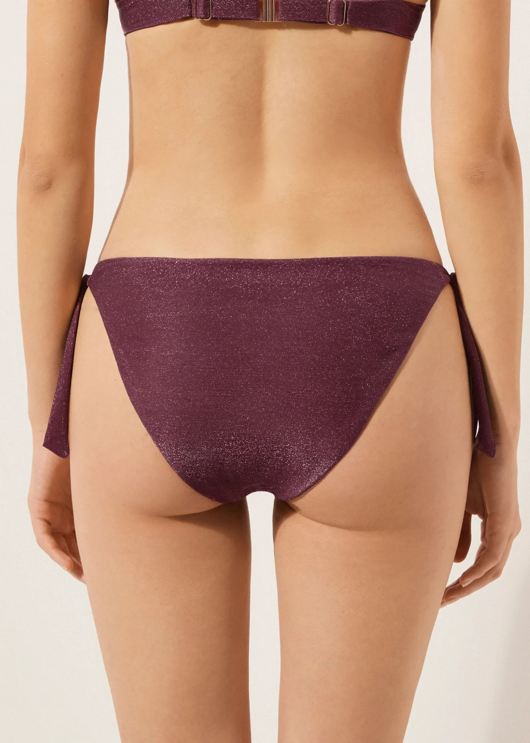 Bikinihose mit Schleifen Golden Glow