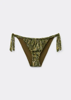 Bikinihose mit Schleifen Natural Tie-Dye
