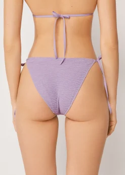 Bikinihose mit schmalen Bändchen Crinkle Waves