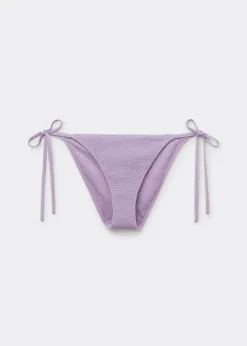 Bikinihose mit schmalen Bändchen Crinkle Waves