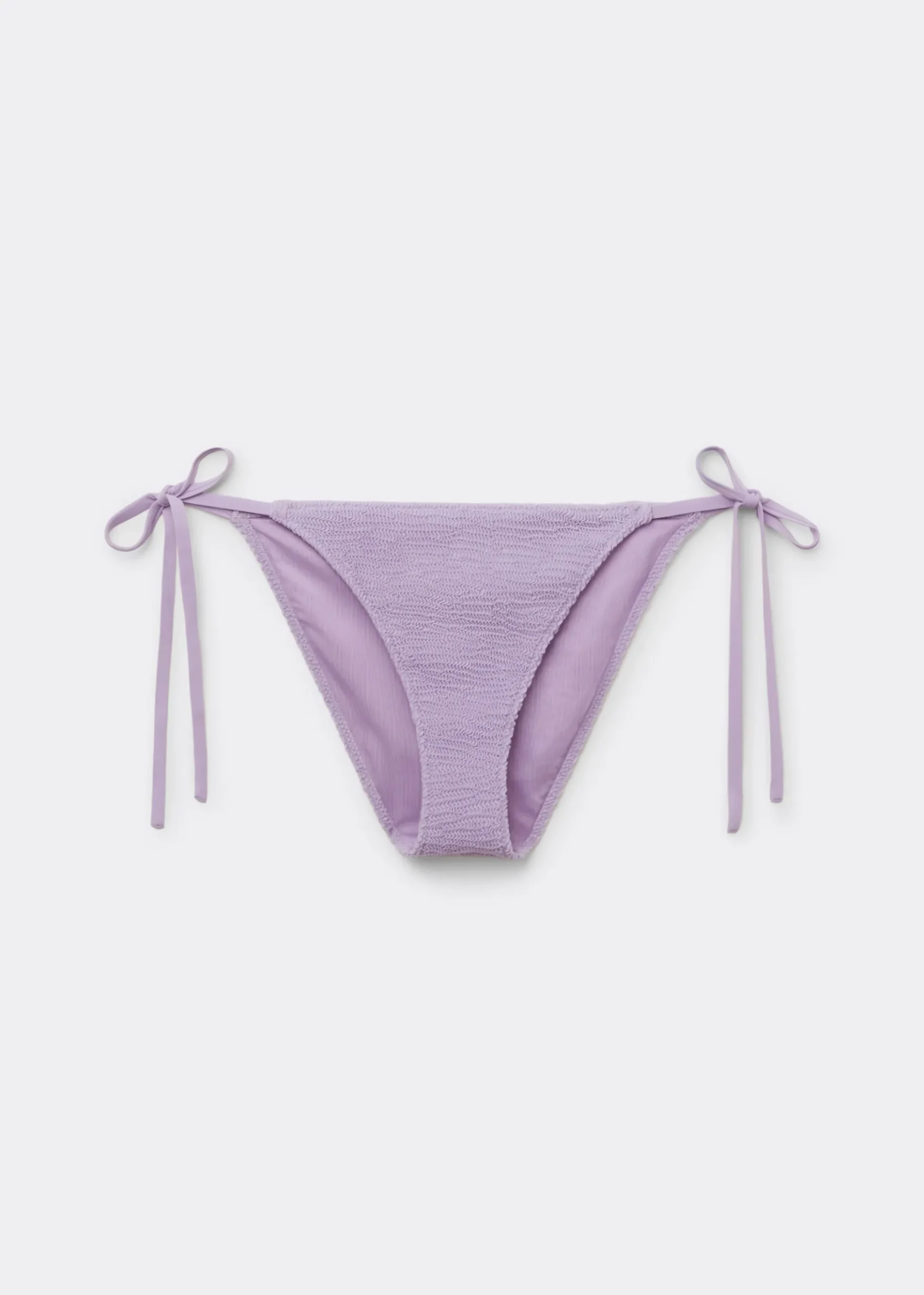 Bikinihose mit schmalen Bändchen Crinkle Waves