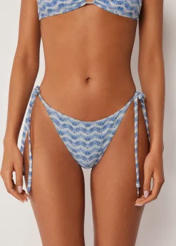 Bikinihose mit schmalen Bändchen Water Reflection
